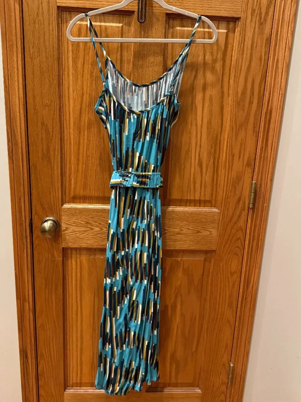 Corey Lynn Calter Carreaux Midi Dress Style No. 4130024090055 Color: BLUE MOTIF - Picture 6 of 8
